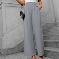 Pantalones de oficina de cintura alta y pierna recta para mujer para otoño - details 13