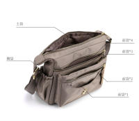 Bolso de hombro multicapa Bolso de mensajero de nylon antisalpicaduras de gran capacidad Mochila casual para mujer - details 10