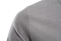 Prendas de abrigo deportivas de ocio de manga larga de color sólido para hombre, cuello redondo, camisa inferior de algodón puro, top, nuevo - details 8