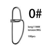 100 Uds conector de pesca de acero inoxidable Pin de acero inoxidable broches de pesca anillos sólidos broches enganchados accesorios de Pin - details 5