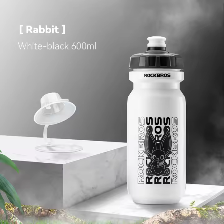 Botella De Agua Deportiva ROCKBROS de 600ml A Prueba de Fugas, Material PP5 de Grado Alimenticio, Cerrada para Ciclismo - 1