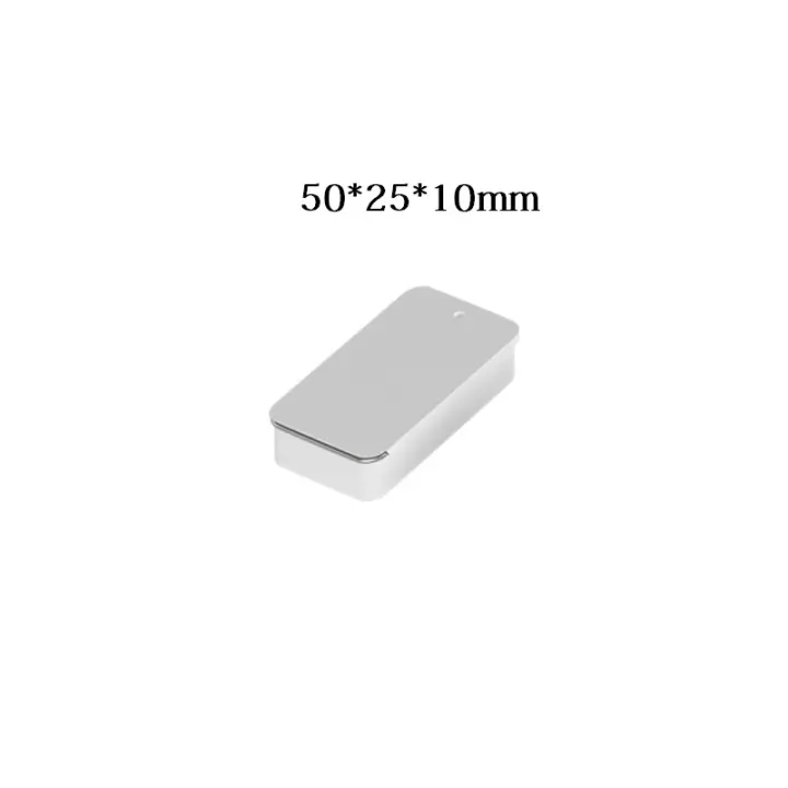 Caja de Almacenamiento de Metal para Botones de Chicle Push-Pull Rectangular 5PCS Cubierta Deslizante Mini Estuche de Joyería y Cosméticos - 1