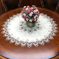 Manteles decorados con tela europea moderna ENCE, pequeños circulares para dormitorios, balcones, hoteles, restaurantes, banquetes, - details 2