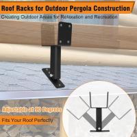 Kit de Soporte de Viga de Techo Kit de Soporte de Estabilidad para Pergola de Patio de Madera - details 4