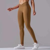 Pantalones de yoga sin costuras para mujer, monos deportivos de cintura alta para gimnasio cruzado, monos de entrenamiento para correr - details 12