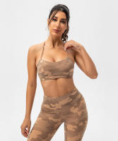 SHINBENE Sujetador Deportivo de Yoga para Mujeres con Estampado Camuflaje Diseño de Espagueti y Tirantes Delgados Fitness Gimnasio XS-XL - details 23