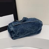 Mochila Messenger de Denim de Gran Capacidad Estilo Casual para Parejas, Correa Ajustable, Cierre de Cremallera, Lavable a Mano, Bolsos de Viaje para Ocasiones Casuales - details 8