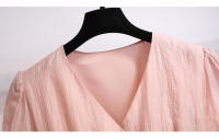 Vestido Tencel exquisito de alta gama para mujer, nuevo estilo de verano, adelgazante y temperamento francés, cuello de estilo europeo de alta gama - details 15
