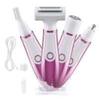 Afeitadora eléctrica 4 en 1 para afeitado de cuerpo completo, afeitadora para mujer, depiladora Facial para cejas, recortadora de nariz, depilación de Bikini indolora - details 3