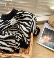 2025 otoño niñas niños Casual cebra suéteres bebé niños tejido Cardigan - details 5