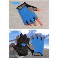 Profesional gimnasio Fitness transpirable antideslizante mujeres hombres medio dedo verano pesca ciclismo guantes sin dedos mujer bicicleta - details 8