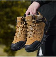 2024 zapatos de senderismo al aire libre de moda para hombre, de alta calidad, tobillo alto, suela duradera, suela dura, antideslizante - details 11