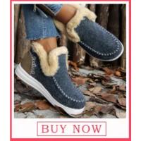 Botas de plataforma de felpa para mujer, zapatos planos para mantener el calor, invierno - details 6