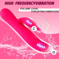 Vibrador de silicona suave 3 en 1 potente con calefacción para punto G, conejito vibrador con 10 modos de vibración, varita mágica, masturbador, estimulador, vibrador de dildo, varita AV, masajeador de vagina y clítoris, juguetes sexuales para mujeres, pa - details 3
