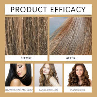 La hidratación HOEGOA mejora la textura seca y encrespada, nutre con brillo natural y suaviza la película para el cuidado del cabello - details 8