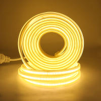 Tira de luces LED COB de alto brillo, cinta de 288leds/M con enchufe europeo de 220V CRI RA90 para iluminación de jardín al aire libre, dormitorio y cocina - details 8