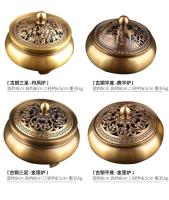 Estufa de incienso de placa pequeña, aromaterapia de Buda para interiores, ceremonia del té Zen, purificación de aire, cobre puro, sándalo - details 6