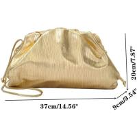 Bolso Cruzado de Dumpling Brillante Bolso de Noche de Nubes con Correa de Cadena - details 0