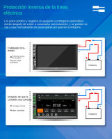 Radio Coche 7" Pantalla Táctil｜Bluetooth/Android Auto/USB/AUX｜FM HD + Manos Libres｜Instalación Plug&Play - details 4