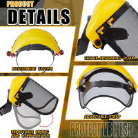 Máscara de seguridad con visera de malla para motosierra, podadora de poste, máscara protectora, protección facial, deportes, 1 piezas - details 3