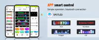 SucceBuy Letrero LED programable de 38 x 10 cm, panel de desplazamiento a todo color P5, pantalla de animación de texto personalizado DIY, control de aplicación Bluetooth para publicidad comercial de tiendas - details 3