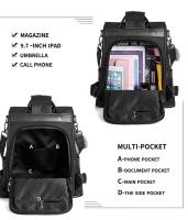 Mochila de Cuero de pu antirobo para Mujer, bolso de mano informal, bolso de viaje, bandolera - details 0