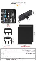 Barbacoa accesorios al aire libre  familiares party portatil Conjunto herramientas - details 4