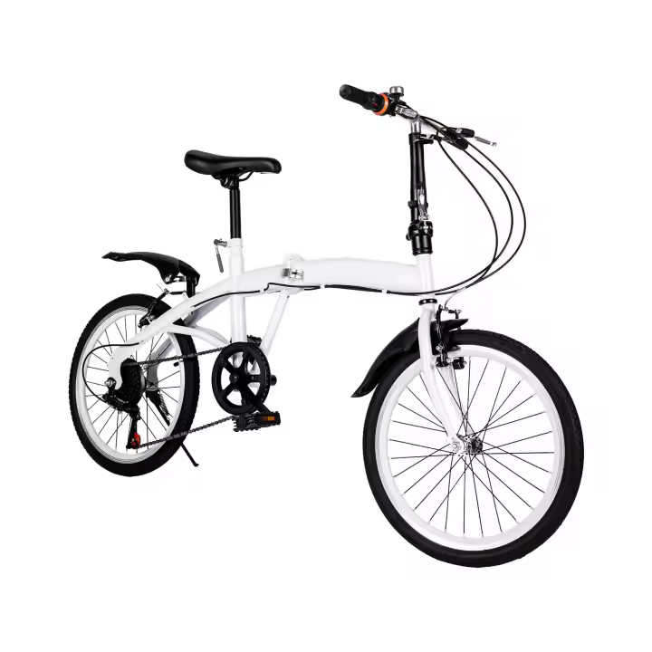Bicicleta plegable de 20 pulgadas para adultos, bici de 7 velocidades, con altura ajustable - 1