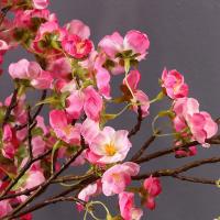Rama de hojas de eucalipto artificiales de tacto Real, rama de flor de cerezo de seda realista de plástico, flor falsa elegante hecha a mano - details 2