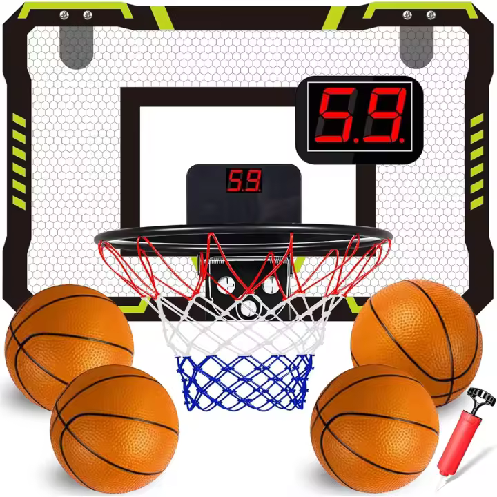 Canasta de Baloncesto Infantil con Puntuación Automática Juguete para Niños de 5 a 10 Años - 1