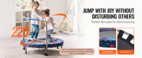 SucceBuy Trampolín para niños de 36 pulgadas, trampolín para interiores y exteriores de 3 pies, mini trampolín plegable con asa, trampolín de rebote - details 2