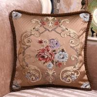 Funda de cojín de patrón tridimensional de Jacquard estimulante de alta precisión, cojín trasero de sofá Retro europeo para sala de estar - details 12