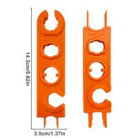Juego de llaves de combinación de material plástico compuesto, instalación de llave Solar de extracción, color naranja y negro, 2 pares - details 0