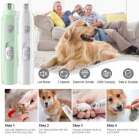 Electric Dogs Nail Grinder with LED Light Polisher Wheel Pet Nail Clipper USB Rechargeable Pet Nail Trimmers Suit for Cat or Dog - details 4
