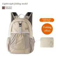 Mochila plegable con correas ajustables, bolso de montañismo de gran capacidad, mochila de senderismo, bolso pequeño compacto, mochila ultraligera - details 4