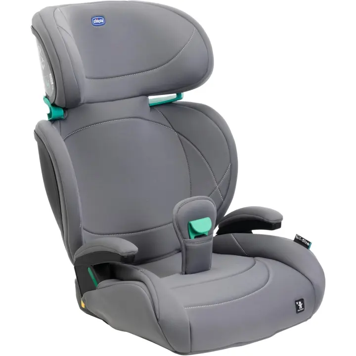 Coche para Niños 3-12 Años (100-150 cm), Peso 15-36 kg, Grupo 2/3, Fácil Instalación con Sistema Isofix, Reclinable, Ajustable en Altura, Reposabrazos Acolchados, Negro - 1