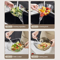 Embudo de cesta de drenaje para fregadero de cocina, cesta de lavado de verduras de gran capacidad para el hogar - details 2