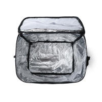 Bolsa térmica extra grande de 35L, impermeable, negra, con asa para el hombro, para entrega y capacidad para alimentos frescos. - details 11