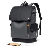 Mochila Hombre PU Cuero Impermeable Alta Calidad - details 2