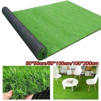 Simula césped artificial verde, alfombra antideslizante de ocio, decoración de jardín y patio. - details 0