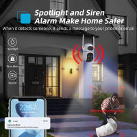 Cámara 360 grados doméstico inalámbrico WIFI exterior Internet remoto inteligente Visión nocturna alarma vigilancia - details 7