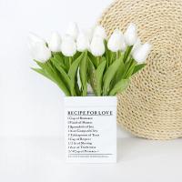 Ramo de Tulipanes Artificiales 35 cm, 10/5Pcs PE espuma Falsas Flores para Bodas, Ceremonias, Decoración del Hogar y Jardín - details 5