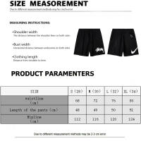 Pantalones cortos deportivos de secado rápido con logo de la tendencia de moda superior de 2025, pantalones casuales de playa de cinco piezas para parejas de verano - details 13