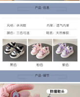 Zapatos de tablero para niñas primavera y otoño nuevos zapatos deportivos de cuero para niñas estudiantes Velcro casual compañeros de clase zapatos de dibujos animados - details 1