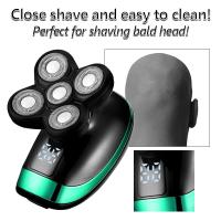 Afeitadora Eléctrica Recargable 5 en 1 para Hombres con Barba Máquina de Afeitar Resistente al Agua con Carga Rápida Uso Seco y Húmedo - details 9