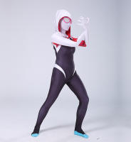 Traje ajustado de Gwen Spider-Man y Miles, para adultos y niños, disfraz de héroe para Halloween/Cosplay - details 3