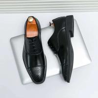 Zapatos formales de hombre informales, vestido cómodo de cuero genuino, producto de tendencia más vendido 2024 - details 1
