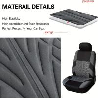 Juego completo de asientos delanteros y traseros para coche, fundas interiores automotrices de tela Universal para SUV, sedán y furgoneta - details 2