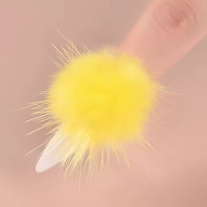 Bolas de Pom Poms KADS 5Pcs para Uñas Accesorios de Manicura con Diseño Artístico y Magnético Detachable en 9 Colores - 1