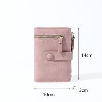 Cartera pequeña de cuero PU para mujer, monedero pequeño, bolso de mano, tarjetero, Color sólido, Delgado, Simple, nuevo - details 17